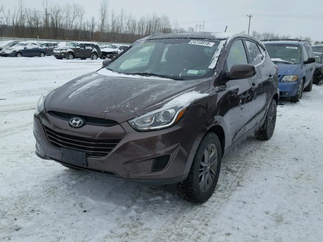 KM8JT3AF4EU817693 - 2014 HYUNDAI TUCSON GLS BROWN photo 2