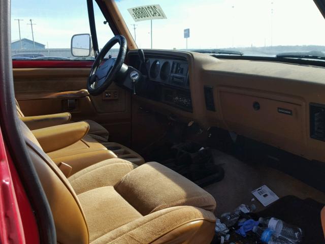 3B4GM17Y0NM567122 - 1992 DODGE RAMCHARGER RED photo 5