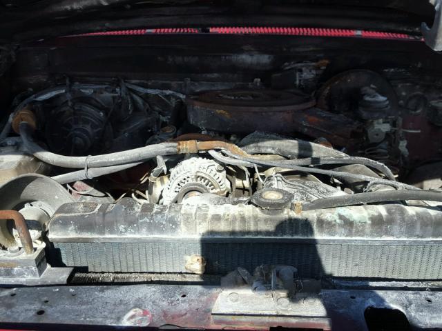 3B4GM17Y0NM567122 - 1992 DODGE RAMCHARGER RED photo 7