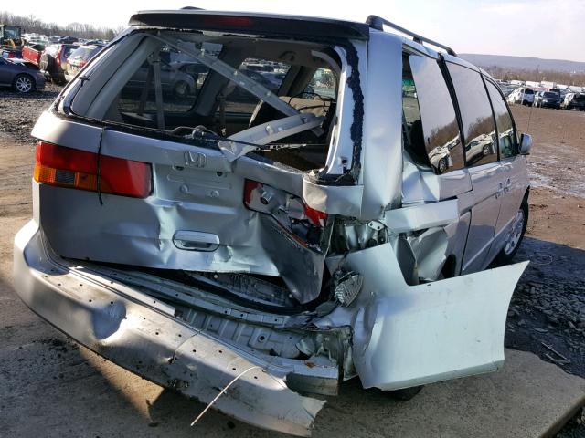 5FNRL18694B025869 - 2004 HONDA ODYSSEY EX SILVER photo 4