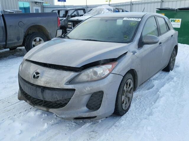 JM1BL1KF9C1541943 - 2012 MAZDA 3 I SILVER photo 2