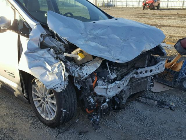 1FADP5CU0FL118555 - 2015 FORD C-MAX PREM SILVER photo 9