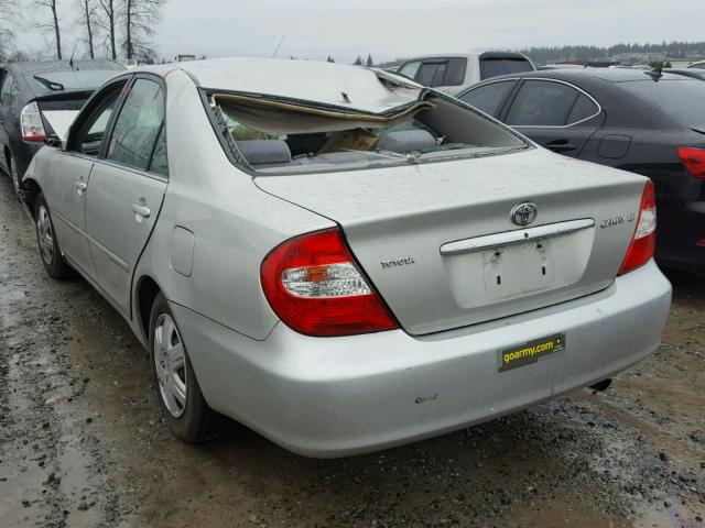 4T1BE32K53U758841 - 2003 TOYOTA CAMRY LE GRAY photo 3