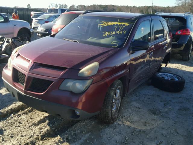 3G7DA03E74S506542 - 2004 PONTIAC AZTEK MAROON photo 2