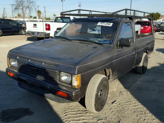 JN6ND11S3HW000886 - 1987 NISSAN D21 SHORT GRAY photo 2