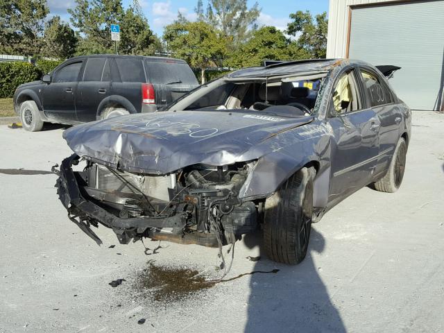 5NPEU46F28H356526 - 2008 HYUNDAI SONATA SE GRAY photo 2