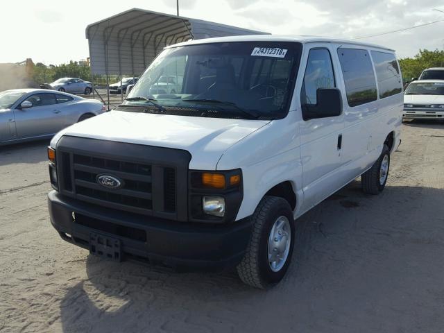 1FMNE3BL4EDA06041 - 2014 FORD ECONOLINE WHITE photo 2