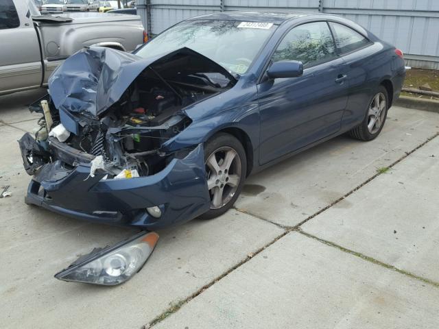 4T1CA30P64U019803 - 2004 TOYOTA CAMRY SOLA BLUE photo 2