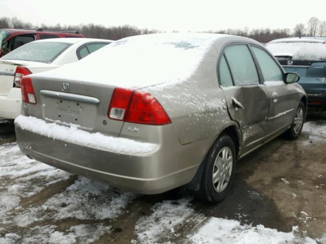 2HGES165X3H603791 - 2003 HONDA CIVIC LX TAN photo 4