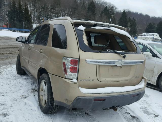 2CNDL73F256059305 - 2005 CHEVROLET EQUINOX LT GOLD photo 3