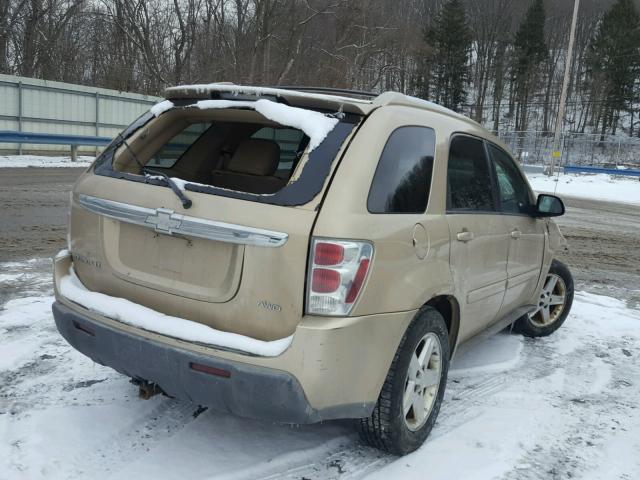 2CNDL73F256059305 - 2005 CHEVROLET EQUINOX LT GOLD photo 4