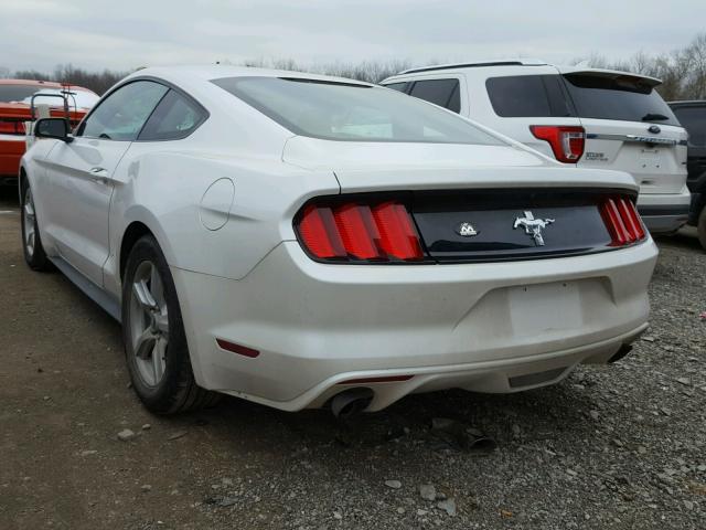 1FA6P8AM6H5264740 - 2017 FORD MUSTANG WHITE photo 3