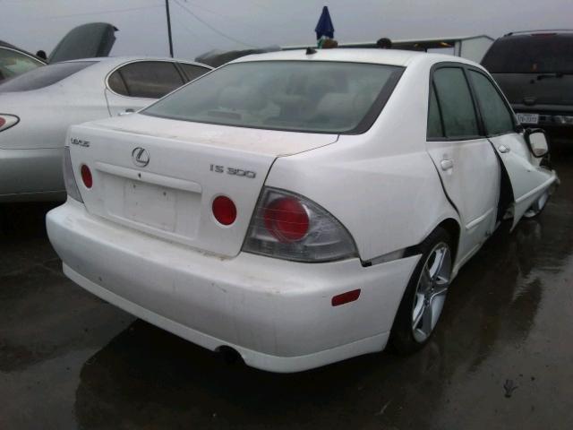 JTHBD192350097899 - 2005 LEXUS IS 300 WHITE photo 4