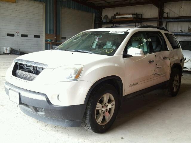 1GKER33767J170085 - 2007 GMC ACADIA SLT WHITE photo 2