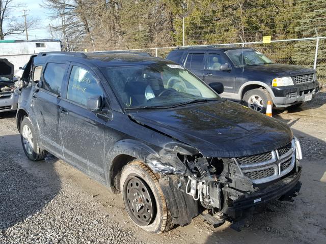 3C4PDCAB1HT564274 - 2017 DODGE JOURNEY SE BLACK photo 1