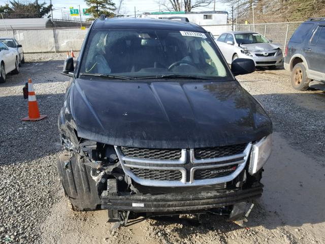 3C4PDCAB1HT564274 - 2017 DODGE JOURNEY SE BLACK photo 9