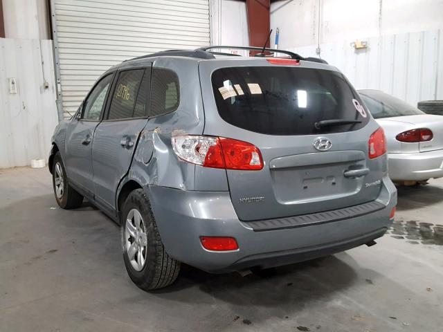 5NMSG13D39H254405 - 2009 HYUNDAI SANTA FE G GRAY photo 3