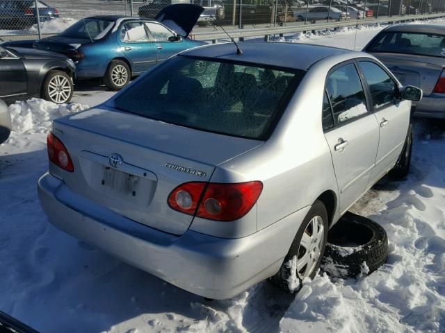 1NXBR32E86Z613926 - 2006 TOYOTA COROLLA CE SILVER photo 4