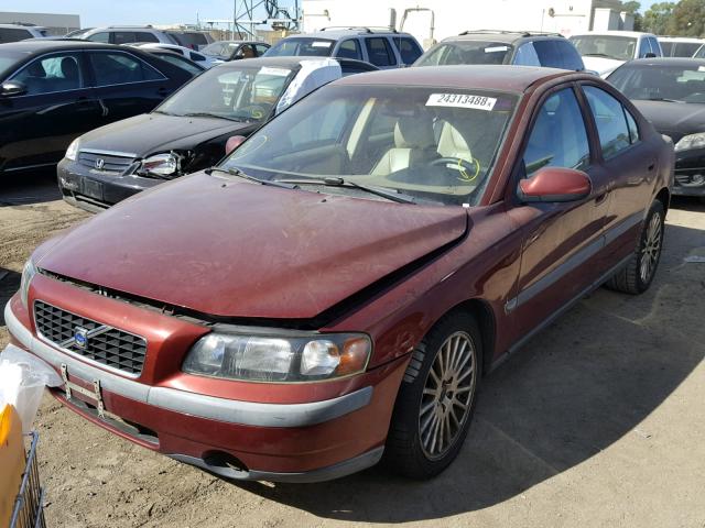 YV1RS58D112006444 - 2001 VOLVO S60 2.4T MAROON photo 2