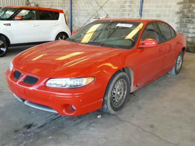 1G2WP52K5YF328805 - 2000 PONTIAC GRAND PRIX RED photo 2