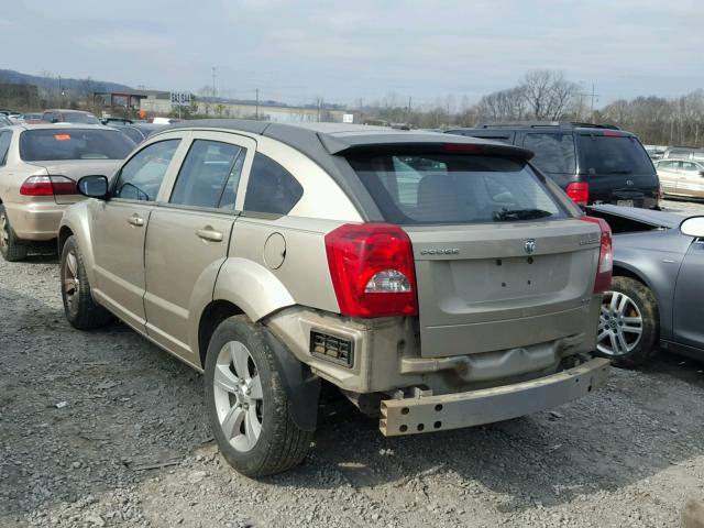 1B3CB4HA0AD605174 - 2010 DODGE CALIBER SX GOLD photo 3