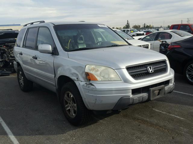 2HKYF18653H525689 - 2003 HONDA PILOT EXL SILVER photo 1