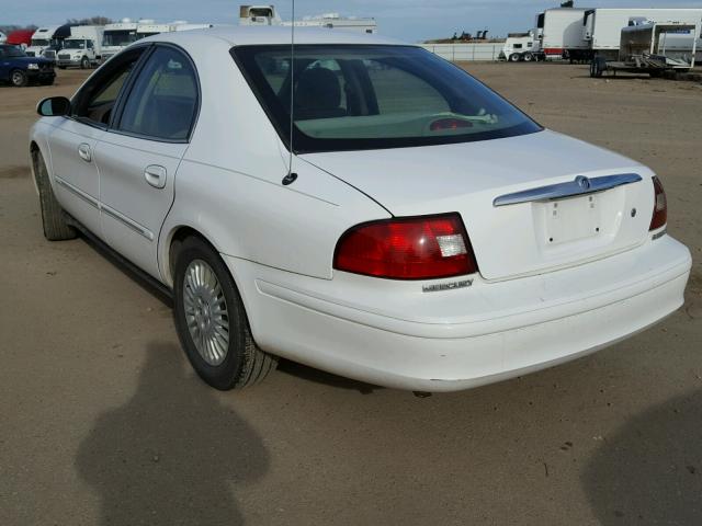 1MEFM50U31G606964 - 2001 MERCURY SABLE GS WHITE photo 3