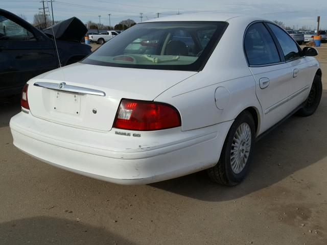 1MEFM50U31G606964 - 2001 MERCURY SABLE GS WHITE photo 4