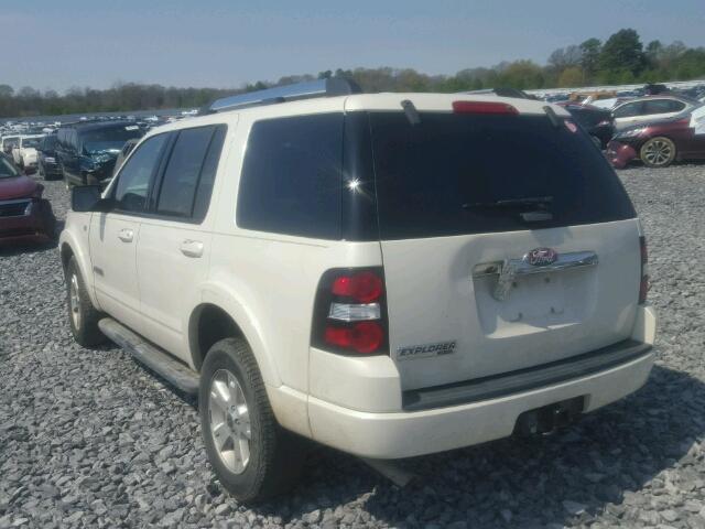 1FMEU65848UA18724 - 2008 FORD EXPLORER L WHITE photo 3