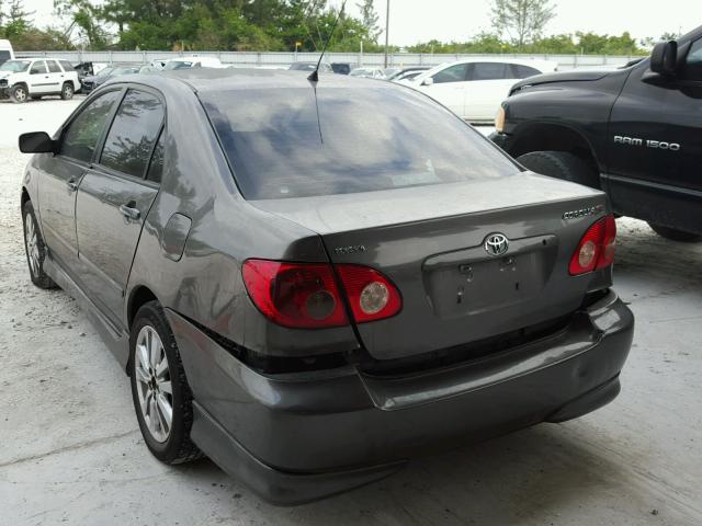 2T1BR32E75C335777 - 2005 TOYOTA COROLLA CE GRAY photo 3