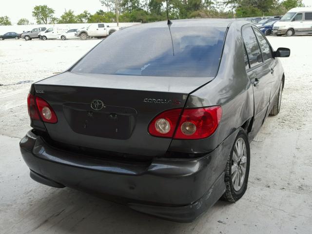 2T1BR32E75C335777 - 2005 TOYOTA COROLLA CE GRAY photo 4