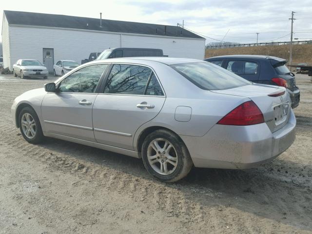 1HGCM56396A011227 - 2006 HONDA ACCORD SE SILVER photo 3