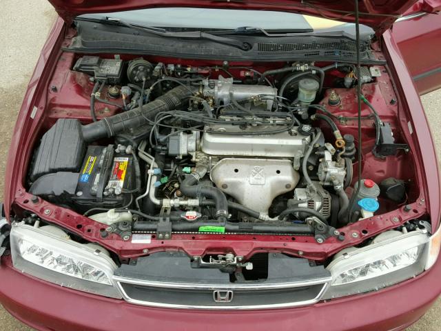 1HGCD5632VA032550 - 1997 HONDA ACCORD LX MAROON photo 7