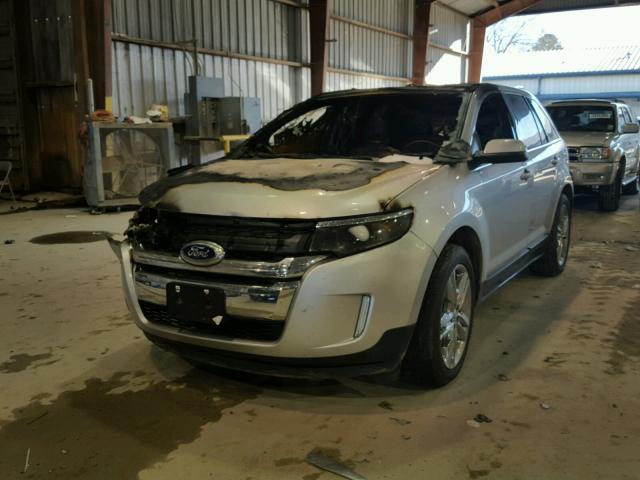 2FMDK3K94CBA56465 - 2012 FORD EDGE LIMIT SILVER photo 2