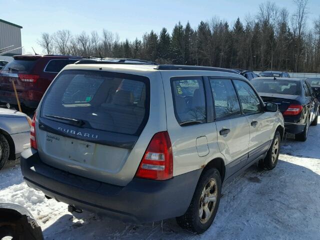 JF1SG63645H736915 - 2005 SUBARU FORESTER 2 GRAY photo 4