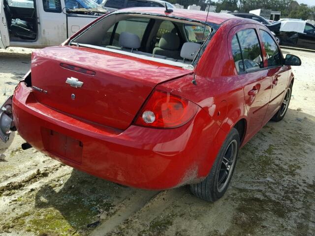 1G1AL58F187146856 - 2008 CHEVROLET COBALT LT RED photo 4