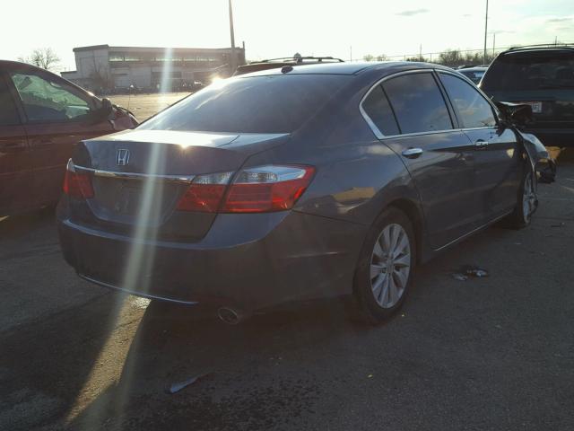 1HGCR2F85FA091931 - 2015 HONDA ACCORD EXL GRAY photo 4