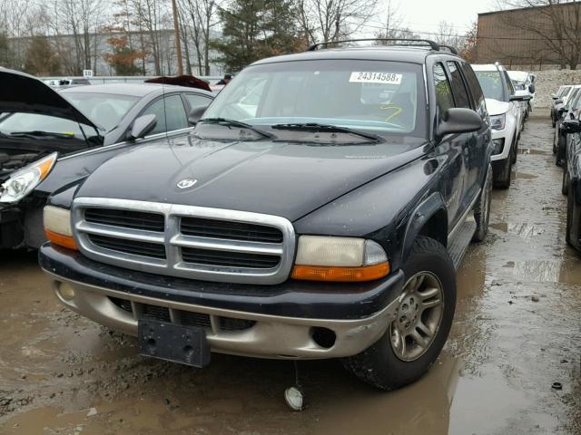 1B4HR28ZX1F537297 - 2001 DODGE DURANGO BLACK photo 2