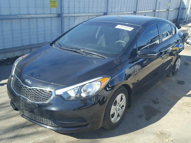 KNAFX4A67G5592667 - 2016 KIA FORTE LX BLACK photo 2