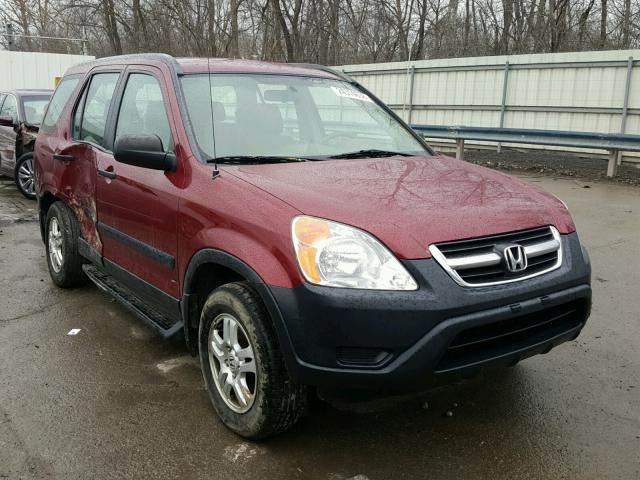 JHLRD784X4C046101 - 2004 HONDA CR-V LX MAROON photo 1