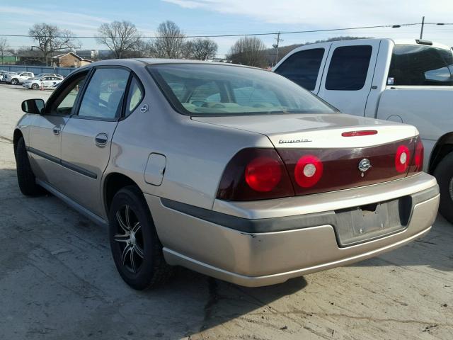 2G1WF52E939344928 - 2003 CHEVROLET IMPALA GOLD photo 3