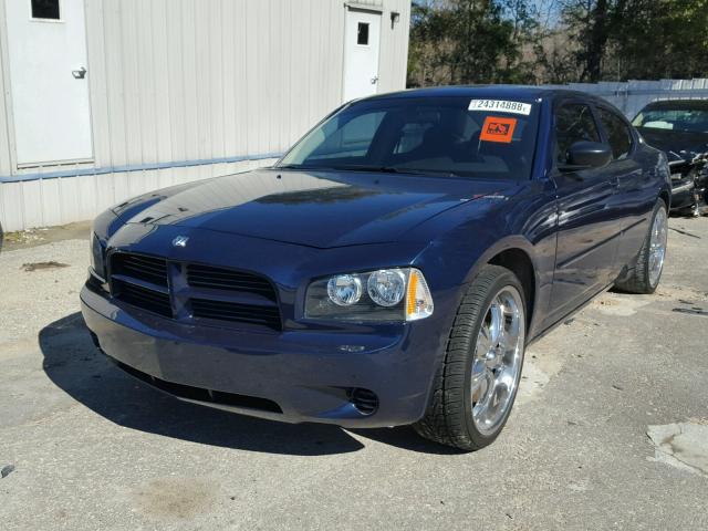 2B3KA43R66H475388 - 2006 DODGE CHARGER SE BLUE photo 2