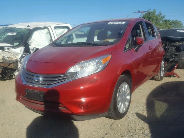 3N1CE2CP8FL412989 - 2015 NISSAN VERSA NOTE RED photo 2