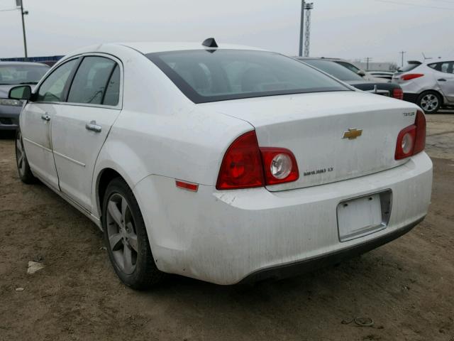 1G1ZC5EU9CF380084 - 2012 CHEVROLET MALIBU 1LT WHITE photo 3