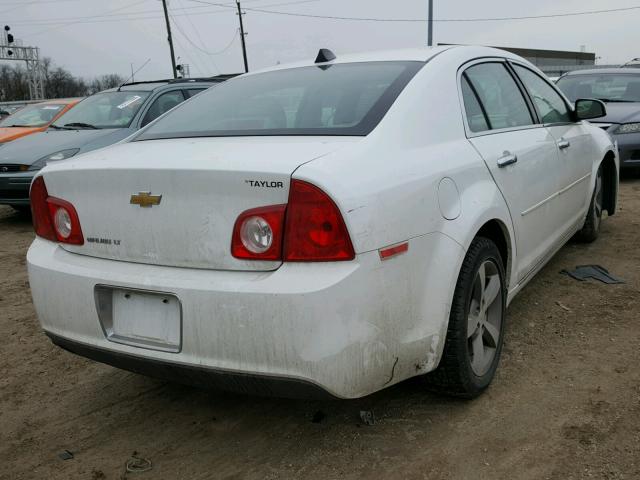 1G1ZC5EU9CF380084 - 2012 CHEVROLET MALIBU 1LT WHITE photo 4