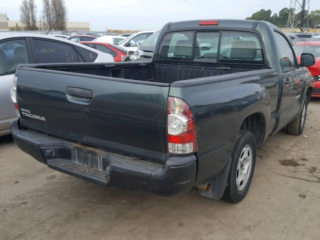 5TENX22N99Z644566 - 2009 TOYOTA TACOMA GREEN photo 4