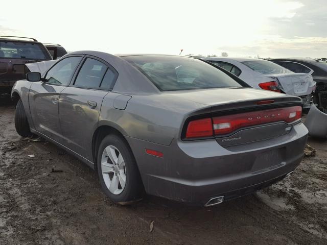 2C3CDXBG8CH111646 - 2012 DODGE CHARGER SE GRAY photo 3