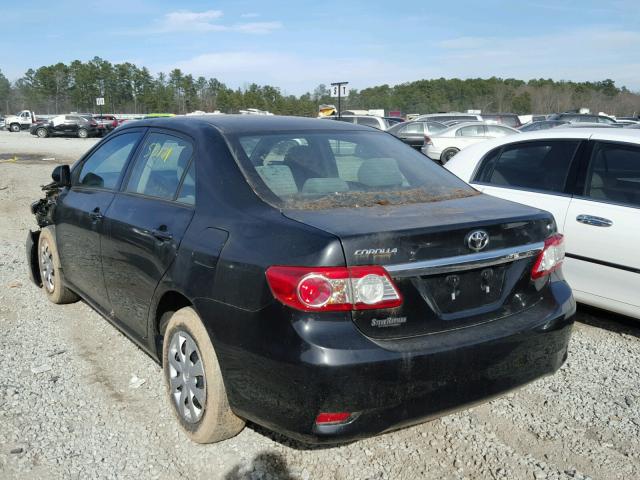 2T1BU4EE2BC749139 - 2011 TOYOTA COROLLA BA BLACK photo 3