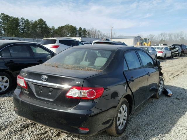 2T1BU4EE2BC749139 - 2011 TOYOTA COROLLA BA BLACK photo 4