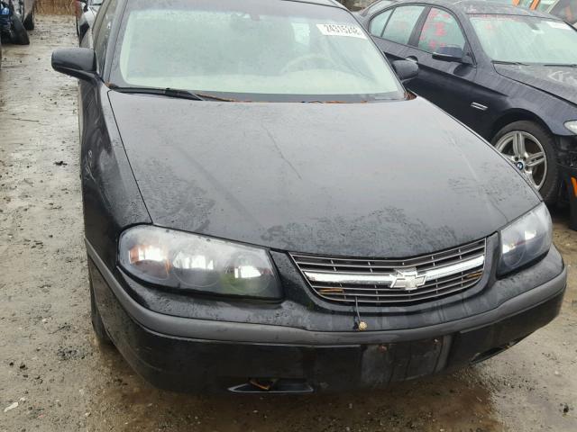 2G1WF55K159340425 - 2005 CHEVROLET IMPALA BLACK photo 9